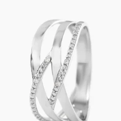 Bague Joassine Or Blanc Diamant