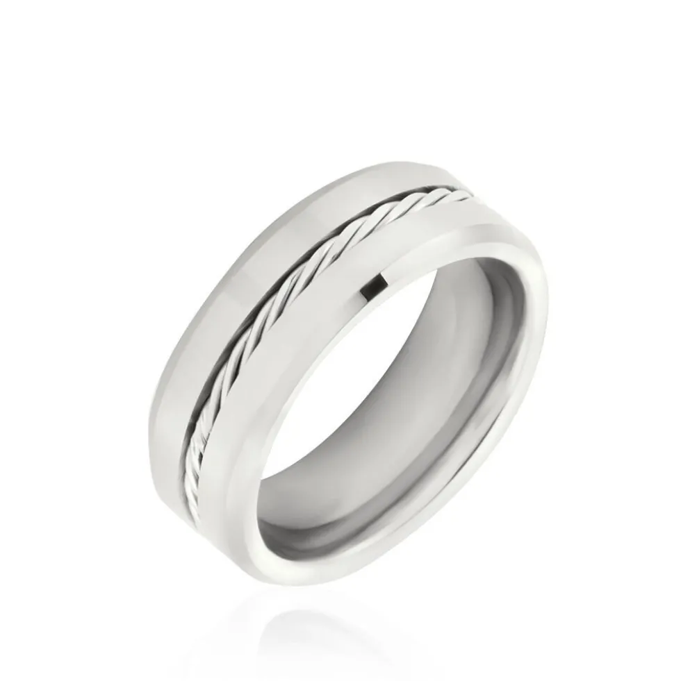 Bague Jourdan Iron Tungstene Blanc