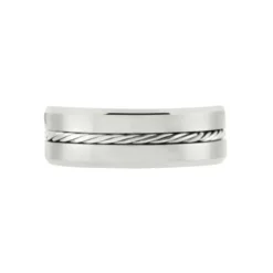 Bague Jourdan Iron Tungstene Blanc