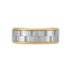 Bague Jourdan Oahu Acier Blanc Et Jaune