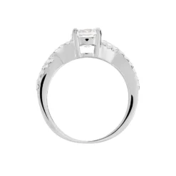 Bague Karin Argent Blanc Oxyde De Zirconium