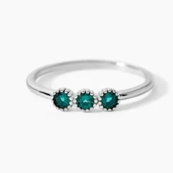 Bague Kasey Argent Blanc Oxyde De Zirconium