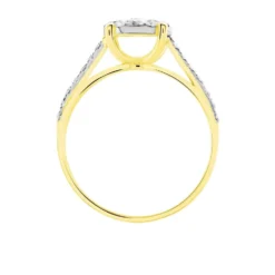 Bague Kate Or Jaune Diamant Synthétique
