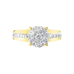 Bague Kate Or Jaune Diamant Synthétique