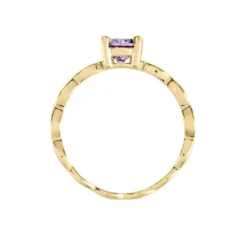 Bague Kurt Plaqué Or Jaune Oxyde De Zirconium