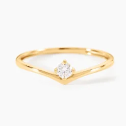Bague Laocadia Or Jaune Diamant Synthétique