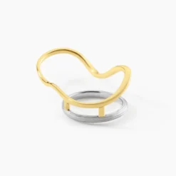 Bague Lara Argent Bicolore