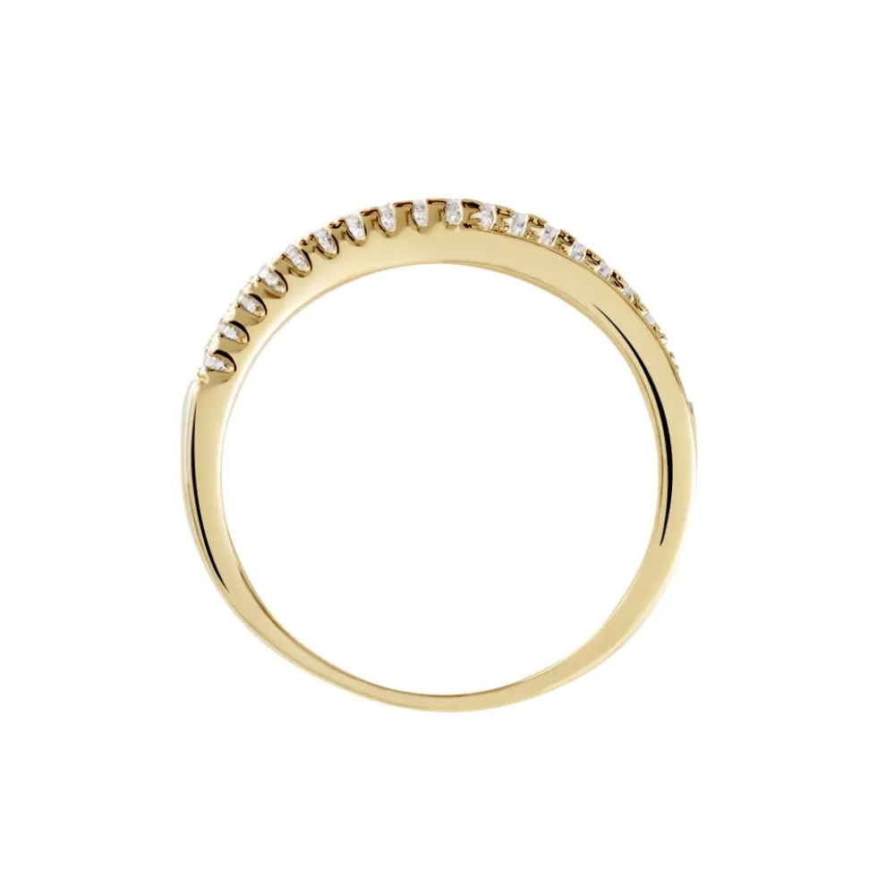 Bague Lia Plaqué Or Jaune Oxyde De Zirconium