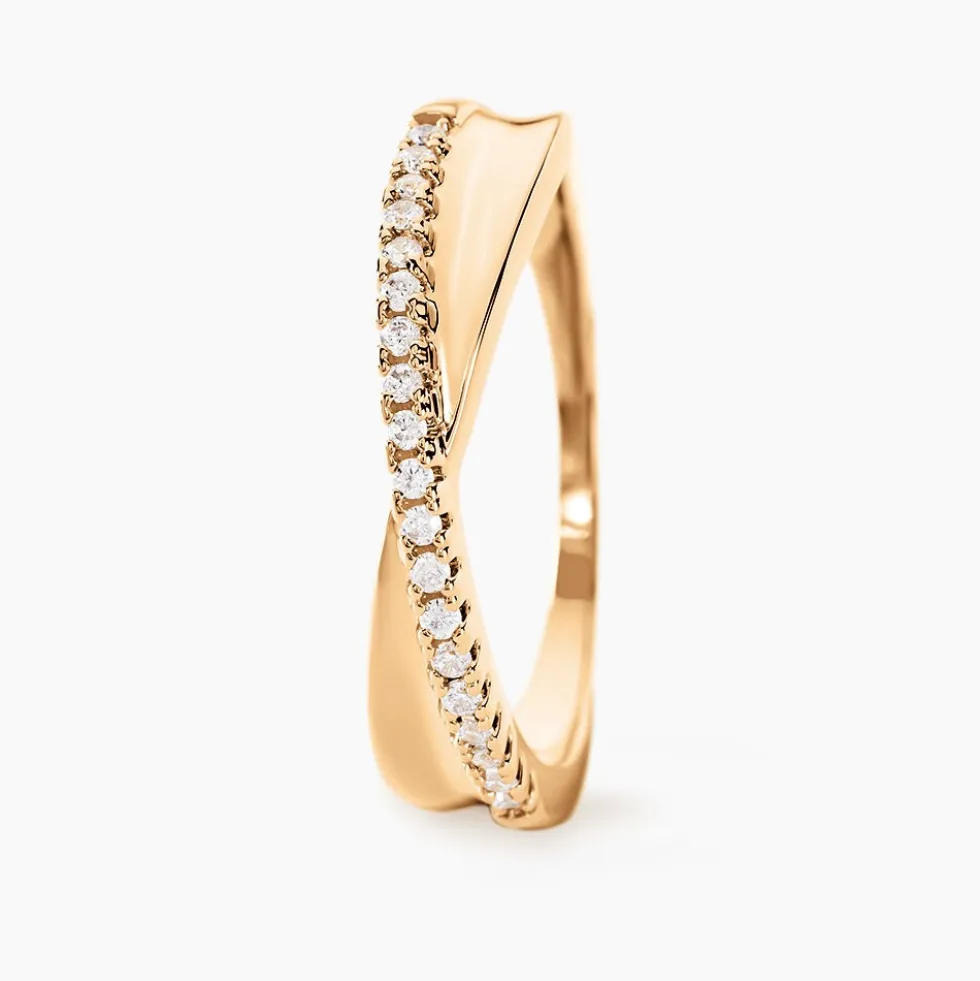 Bague Lia Plaqué Or Jaune Oxyde De Zirconium