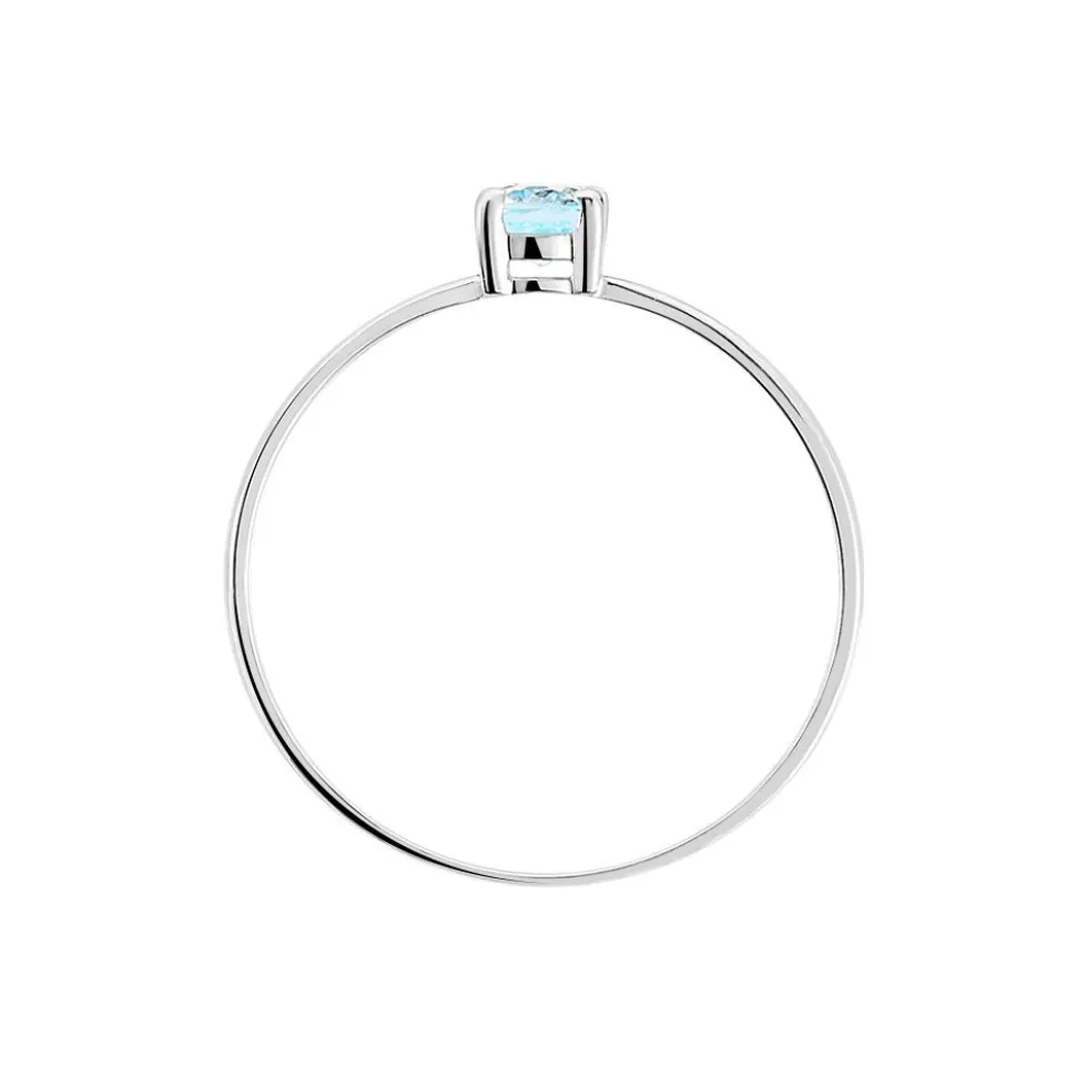 Bague Lily Or Blanc Topaze