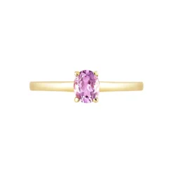 Bague Lily Or Jaune Amethyste