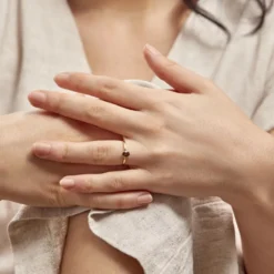 Bague Lily Or Jaune Quartz