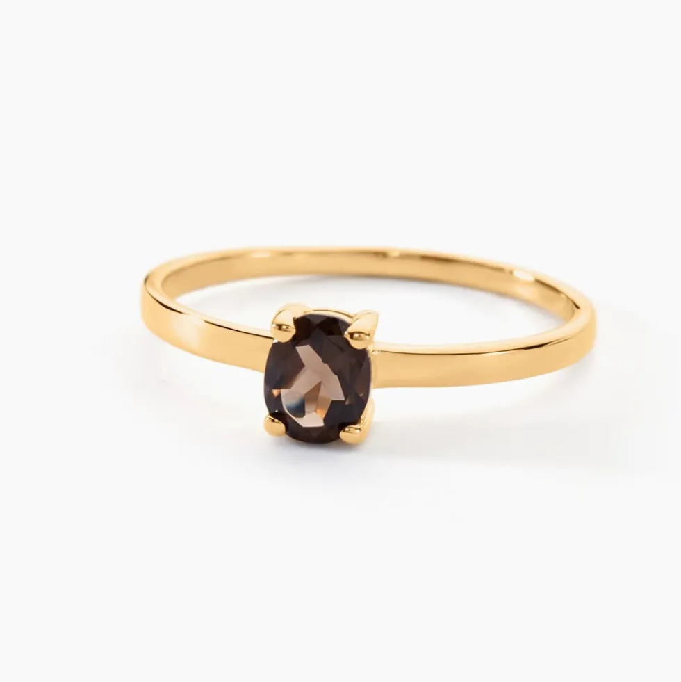 Bague Lily Or Jaune Quartz