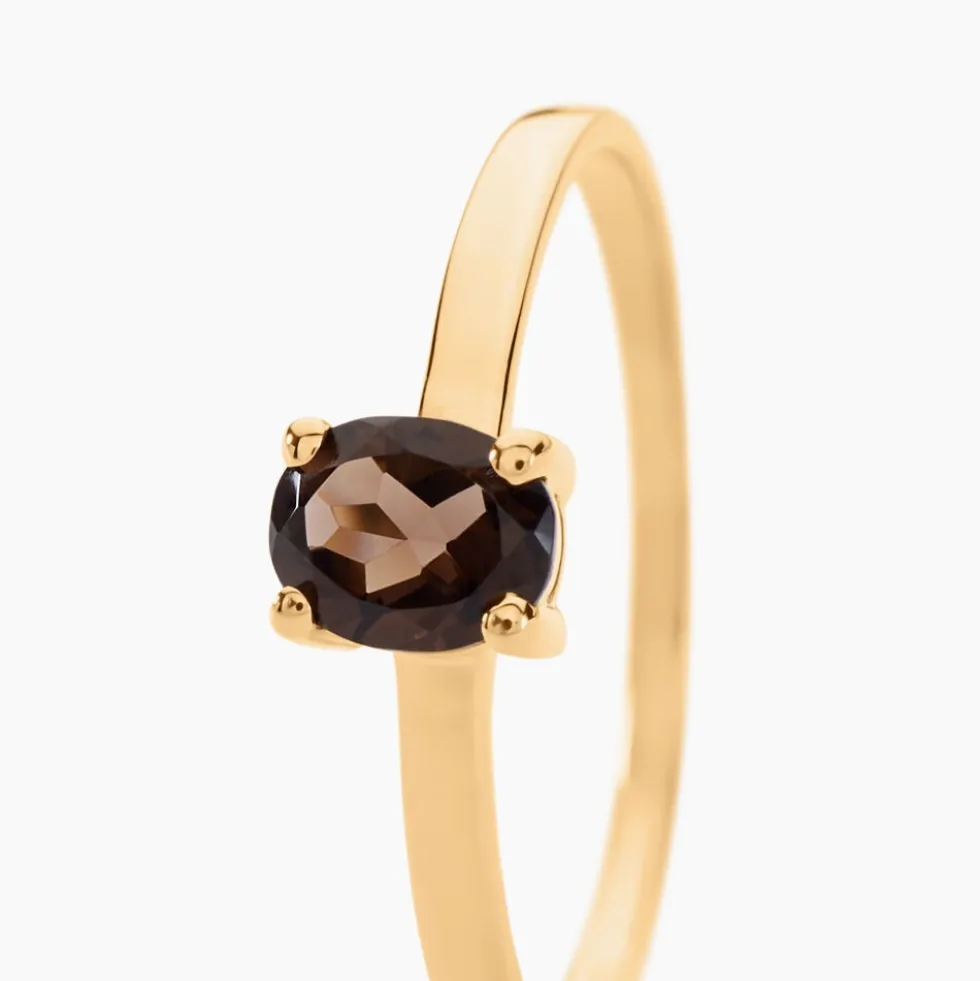 Bague Lily Or Jaune Quartz