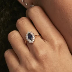 Bague Lisea Plaqué Or Jaune Verre Et Oxyde De Zirconium