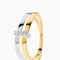 Bague Lisella Or Bicolore Diamant