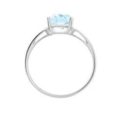 Bague Lis Or Blanc Topaze