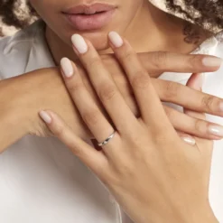 Bague Lou Or Blanc Diamant