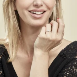 Bague Magnolia Or Blanc Diamant