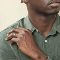 Bague Margalith Acier Blanc