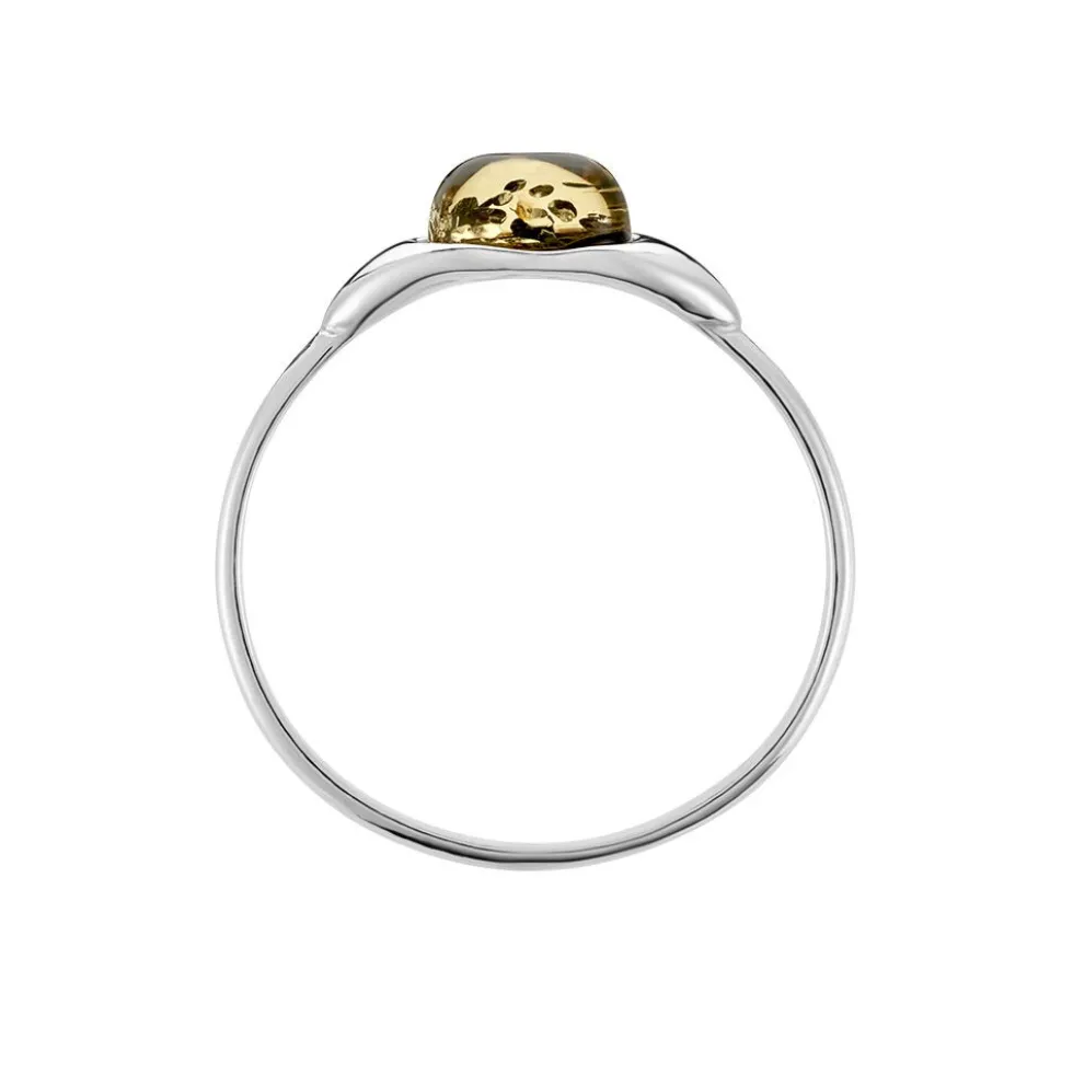 Bague Marquita Argent Blanc Ambre