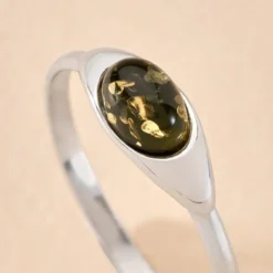 Bague Marquita Argent Blanc Ambre