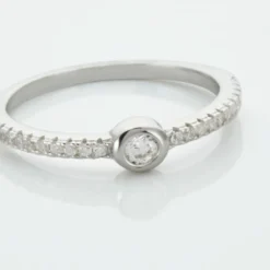 Bague Maryne Argent Blanc Oxyde De Zirconium