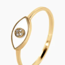 Bague Matiasma Or Jaune Nacre Diamant