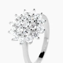 Bague Maximille Argent Blanc Oxyde De Zirconium