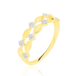 Bague May-linae Or Jaune Diamant