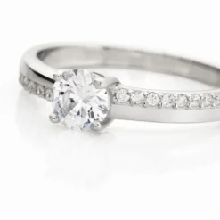 Bague Mayssara Argent Blanc Oxyde De Zirconium