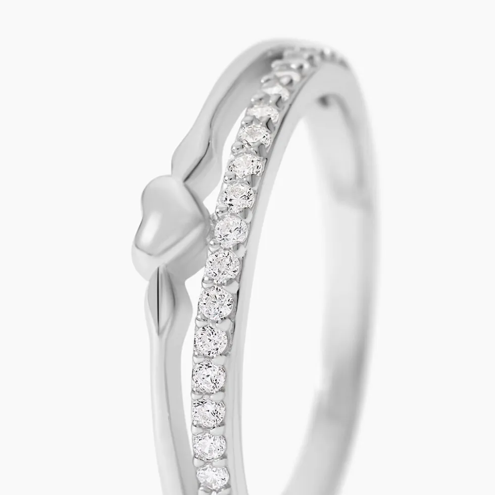 Bague Melanie Argent Blanc Oxyde De Zirconium