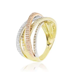 Bague Melani Or Tricolore Diamant