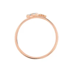 Bague Miguele Argent Rose Oxyde De Zirconium