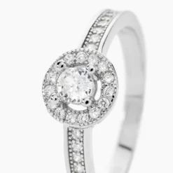 Bague Mélissande Argent Blanc Oxyde De Zirconium