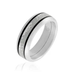 Bague Mollie Acier Blanc