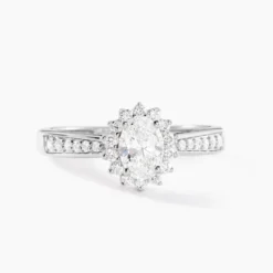 Bague Myles Platine Blanc Diamant Synthétique