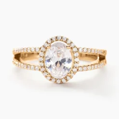Bague Myriama Plaqué Or Jaune Oxyde De Zirconium