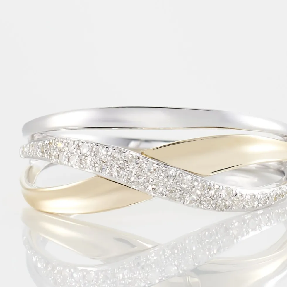 Bague Nene Or Bicolore Diamant