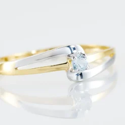 Bague Nesryne Or Bicolore Topaze