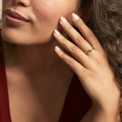 Bague Nesryne Or Jaune Saphir