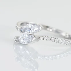 Bague Nevarte Argent Blanc Oxyde De Zirconium