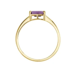 Bague Nottingham Or Jaune Améthyste