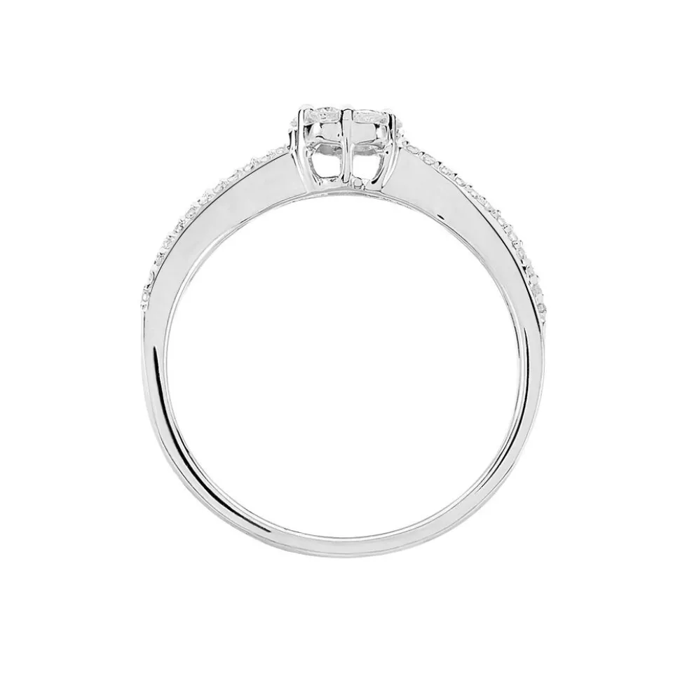 Bague Nusa Or Blanc Diamant