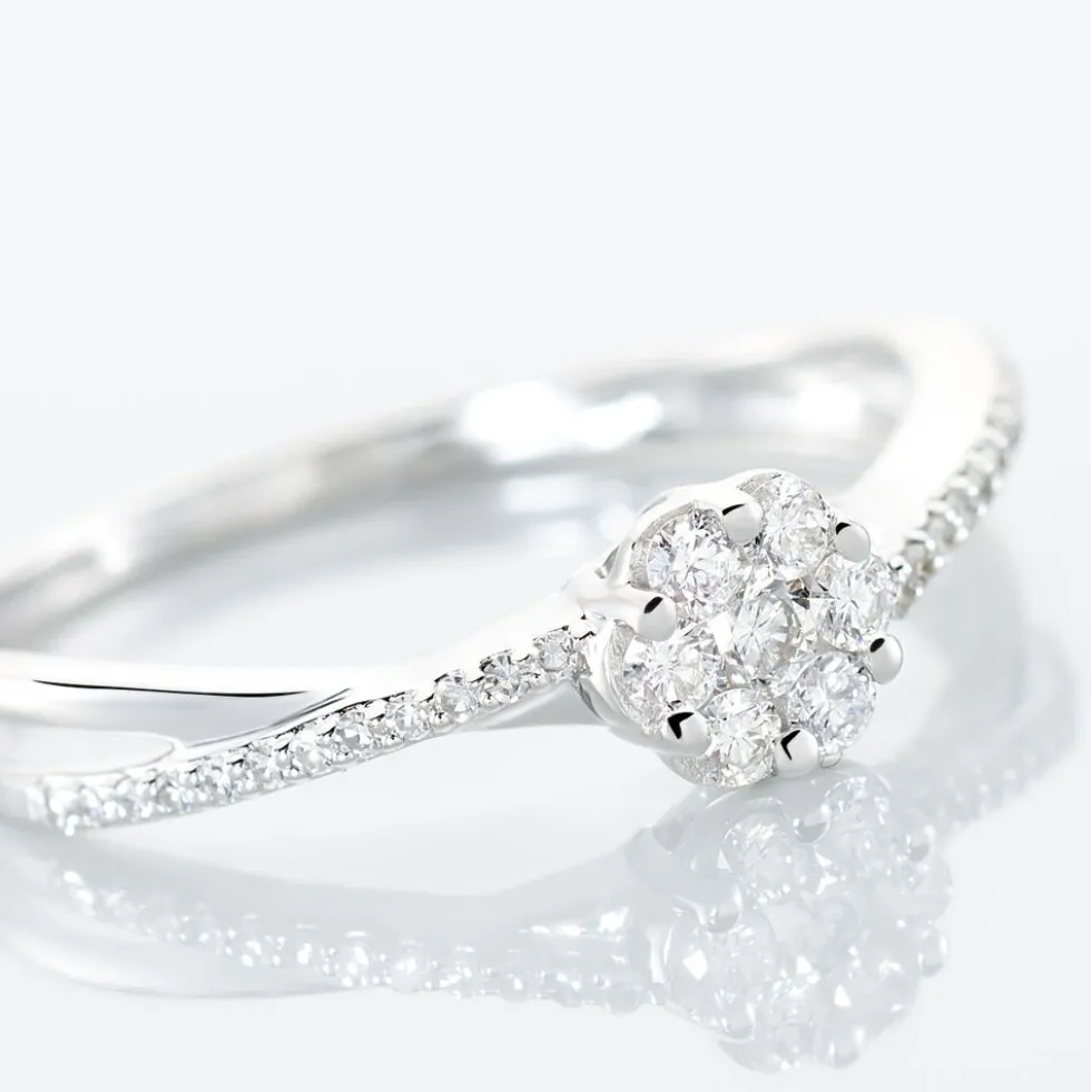 Bague Nusa Or Blanc Diamant