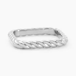 Bague Ocean Argent Blanc