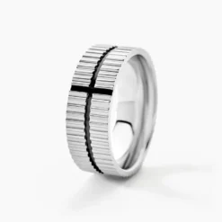 Bague Odin Acier Bicolore