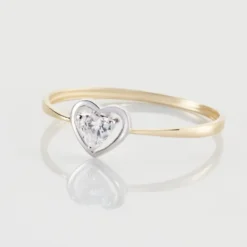 Bague Or Bicolore Goulvena Oxyde De Zirconium