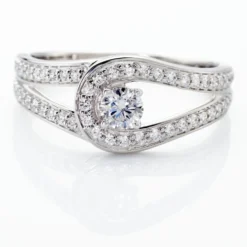Bague Or Blanc Alease Diamants Synthétiques