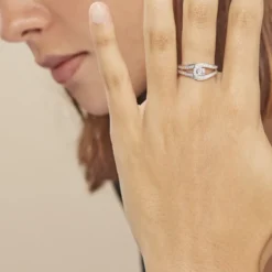 Bague Or Blanc Alease Diamants Synthétiques